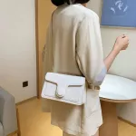 Chain Oulder Bag Sml Pu Leather Crossbody Bags For Women Solid Cr Oulder Handbags Fe Cross Body Bag