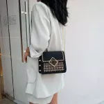 Scrub Leather Weave Crossbody Bags For Women Fl Chain Oulder Mesger Bag Fe Chain Luxury Handbags And Ses