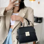 Stone Pattern PU Leather Handbag for Women Loc Designer Oulder Crossbody Bagsfe Travel Ss and Hand Bags