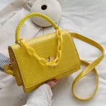 Chain Design Leather Crossbody Bags for Women Pin Handbags and SES New Oulder Mesger Bags Fe Hand Bags