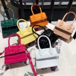 Mini SML Square Bag New Quity Pu Leather Women's Handbag Crocodile Pattern Chain Oulder Mesger Bags