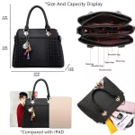 Women Handbags Tassel Pu Leather Totes Bag -Handle Brdery Crossbody Oulder Handle Bags