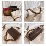 Acrylic Chain Pu Leather Oulder Bags For Women Crossbody Bags Fe Handbags And Ses Luxury Trending Folded Envelope Bag