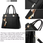 Women Handbags Tassel Pu Leather Totes Bag -Handle Brdery Crossbody Oulder Handle Bags