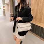 Acrylic Chain Pu Leather Oulder Bags For Women Crossbody Bags Fe Handbags And Ses Luxury Trending Folded Envelope Bag