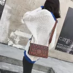 New Retro Oulder Bag Women Tide Broadband Crossbody Bag Letter Sml Square Bag Fe Mesger Bags Handbag