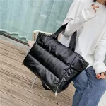 Winter New Large Capacity Oulder Bag For Women Waterproof Nylon Bags Sp Pad Cn Feather Down Large Tote Fe Handbags