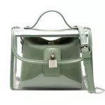 Casmor Women's Waterproof Beach Bag Ins Oulder Bag Mmer Clear Handbag With Chain Crossbody Bags For Women Transparent Bag