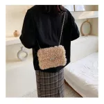 Lambswool Oulder Bags For Women Winter Soft F Fur Handbags And Ses Lady Ca Hi Capacity Chain Bag Designer Bag