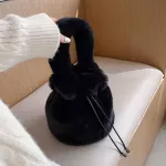 Winter F Fur Oulder Handbag Sml Bucet Bag Designer Hi Quity Crossbody Bag Soft H Women's Hand Bag