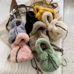 Winter F Fur Oulder Handbag Sml Bucet Bag Designer Hi Quity Crossbody Bag Soft H Women's Hand Bag