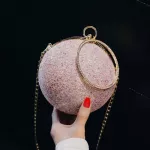 Round Tote Sequins Bag Mmer New Hi Quity Pvc Women's Designer Handbag Chain Oulder Mesger Bag