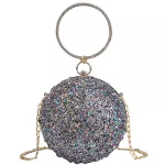 Round Tote Sequins Bag Mmer New Hi Quity Pvc Women's Designer Handbag Chain Oulder Mesger Bag