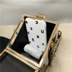 Mini Box Totes New Hi Quity Leather Flap For Women Designer Handbag Contrast Cr Chain Oulder Mesger Bag