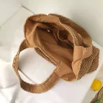 Ca Straw Women Oulder Bags Rattan Handbags Wicer Wen Mmer Beach Bag Lady Large Capacity Totes Fe Bi Ses