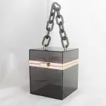 Transparent Clear Acrylic Oulder Bag Women Party Prom Clutch Se Wedding Banquet Handbag Chain Strap Travel O Tote