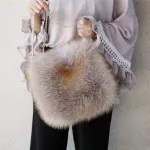 New Winter Soft F Fur Women Fur Tote Bag Warm H Oulder Bag Ladies Crossbody Bag Luxury Mesger