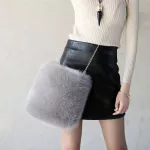 New Winter Soft F Fur Women Fur Tote Bag Warm H Oulder Bag Ladies Crossbody Bag Luxury Mesger