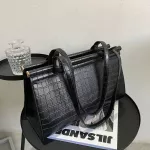 Hi-Quity Large-Capacity Oulder Bag Autumn And Winter New Women's Designer Crocodile Print Tote Bag