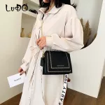 Lucdo Matte Chain Crossbody Bags For Women New Scrub Leather Fe Oulder Mesger Bag Ladies Handbags And Ses Sac
