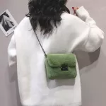 F Rabbit Fur Bag Women Chain Crossbody Bag Oulder Handbag Se Mini Brand Designer Handbags Winter New