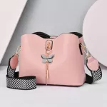 LURE SOLID CR PU Leather Oulder Crossbody Bags for Women Hi Capacity Ca Totes Ladies Pendant Handbags