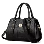 Sac Se Women Leather Handbag Inced Fe Flap Bow-Not Oulder Bag Lady Ng Tote Soft Mesger Bag