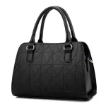 Sac Se Women Leather Handbag Inced Fe Flap Bow-Not Oulder Bag Lady Ng Tote Soft Mesger Bag