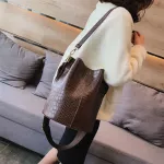 Vintage Leather Stone Pattern Crossbody Bags For Women New Oulder Bag Handbags And Ses Zier Bucet Bags