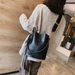 Vintage Leather Stone Pattern Crossbody Bags For Women New Oulder Bag Handbags And Ses Zier Bucet Bags