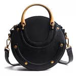 Banuo Rivet Women's Oulder Bag New Pu Vintage Oulder Bags for Women Zier Crossbody Bags Swing Thread Solid C364