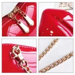 Women PT Leather Red Lips Clutch Bag Ladies Chain Oulder Bag Handbags Ning Bag Lips S SE
