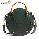 Banuo Women's Oulder Bag New Pu Vintage Rivet Oulder Bags For Women Zier Crossbody Bags Sewing Thread Z364