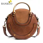 Banuo Rivet Women's Oulder Bag New Pu Vintage Oulder Bags For Women Zier Crossbody Bags Sewing Thread Solid C364
