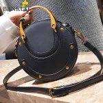 Banuo Rivet Women's Oulder Bag New Pu Vintage Oulder Bags For Women Zier Crossbody Bags Sewing Thread Solid C364