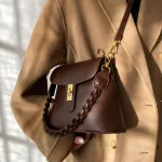 Weave Strap Bucet Bag Women's Oulder Bag Pu Leather Women's Designer Handbag Solid Cr Crossbody Bags For Women 202