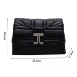 Brand Luxury Ladies Rivet Chain Sml Oulder Bag Handbag Fe Bag Designer Pu Oulder Bag Mesger Bag Mesger Bag