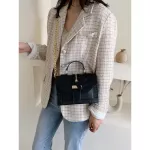 Women's Tor Pu Leather Oulder Bags Lady Solid B And Burgundy Crossbody Chain Handbags Girl Sg Bags