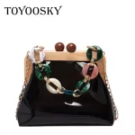 Toyoosy Acrylic Luxury Crossbody Bag Women Transparent Clutches Fe Handbag Clear Pvc Girl Sml Mini Ell Mesger Bag