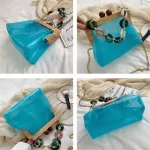 Toyoosy Acrylic Luxury Crossbody Bag Women Transparent Clutches Fe Handbag Clear Pvc Girl Sml Mini Ell Mesger Bag