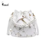 Funmardi E Oulder Bags Women Pearl Design Tote Bags Ladies Bucet Bags Crossbody Posite Woman Handbags Wlhb1916