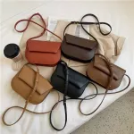 Pu Solid Cr Women Oulder Bag Sml New Daily Wild Dating Ng Ladies Crossbody Bag Brown Girl Mesger Bag