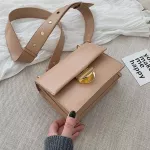 Hot Cr Sml Square Bag For Women Hi Quity Pu Leather Ladies Designer Handbags Fe Oulder Mesger Bags