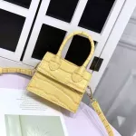 Mini Sml Square Bag New Quity Pu Leather Women's Handbag Crocodile Pattern Chain Oulder Mesger Bags