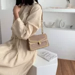 Scrub Leather Crossbody Bags for Women Chain Chain Chain Chain Chain Chain Mesger Bag Lady Travel Luxury Handbags and SES