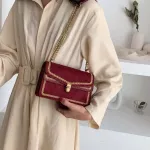 Scrub Leather Crossbody Bags for Women Chain Chain Chain Chain Chain Chain Mesger Bag Lady Travel Luxury Handbags and SES