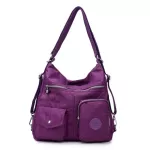 Ttou Women Waterproof Multi-Function Bag Double Oulder Bag Classic Handbags Hi Quity Nylon Fe Handbag