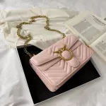 ELNT FE FLAP CROSBODY BAG NEW HI QUITE PU Leather Women's Designer Handbag Chain Oulder Mesger Bag