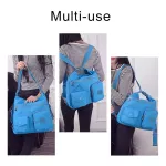 TTOU Women Waterproof Multi-Function Bag Double Oulder Bag Classic Handbags Hi Quity Nylon Fe Handbag