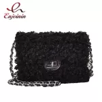 Lambswool Oulder Bags For Women Winter Soft F Fur Handbags And Ses Lady Ca Hi Capacity Chain Bag Designer Bag